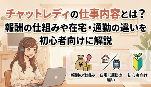 チャットレディの仕事内容とは？報酬の仕組みや在宅・通勤の違いを初心者向けに解説