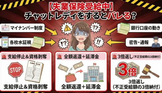 【失業保険受給中】チャットレディをするとバレる？