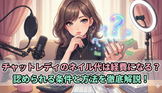 チャットレディのネイル代は経費にできる？認められる条件と計上方法を解説